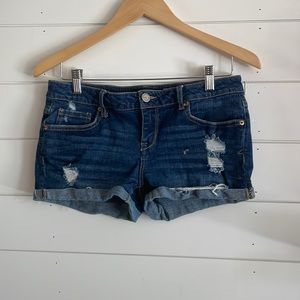 Distressed Jean Shorts